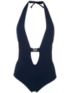 GLORIA COELHO PLUNGING NECK SWIMSUIT,V18M00612149693