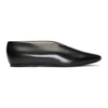 LEMAIRE LEMAIRE BLACK LEATHER SLIPPERS