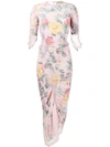 PREEN BY THORNTON BREGAZZI AGNES FLORAL PRINT FITTED DRESS,261AGNESDRESS12363981