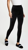 Commando Perfect Control Velour Leggings In Black