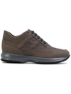 Hogan Interactive Sneakers In Brown