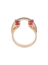 Delfina Delettrez 360 Linked Dots Ring In Metallic