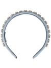 MIU MIU Blue crystal embellished headband,5IH0012BEW12342340