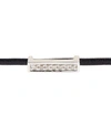 SYDNEY EVAN WHITE GOLD AND DIAMOND LEATHER CHOKER,P000000000005463504