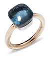 POMELLATO NUDO LONDON BLUE TOPAZ CLASSIC RING,P000000000004382648