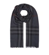 BURBERRY Giant Check Gauze Scarf,P000000000005182788