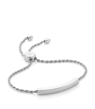 Monica Vinader Linear Friendship Chain Bracelet In Silver