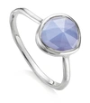 MONICA VINADER SIREN BLUE LACE AGATE STACKING RING,P000000000005612740