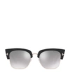 Tom Ford Dakota 55mm Gradient Square Sunglasses - Dark Havana/ Blue Mirror