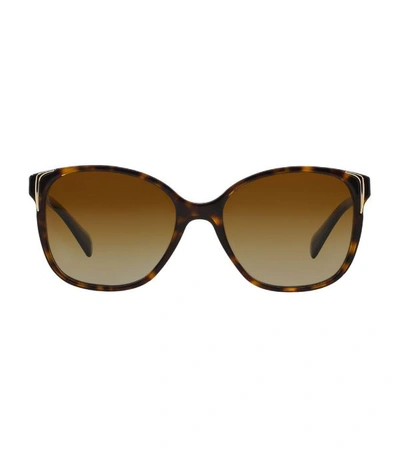 Prada Square Gradient Arrow-edge Sunglasses In Polarized Brown Gradient