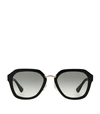 PRADA SQUARE ACETATE SUNGLASSES,P000000000004866544