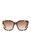 Tom Ford Amarra 55mm Gradient Lens Square Sunglasses - Havana/ Gradient Brown