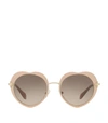 MIU MIU HEART SHAPE SUNGLASSES, PINK,P000000000005273590