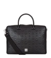 MCM EMBOSSED LEATHER BRIEFCASE,P000000000005657524