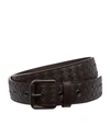 BOTTEGA VENETA Cintura Intrecciato Leather Belt,P000000000005635284