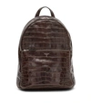 SERAPIAN EMBOSSED LEATHER BACKPACK,P000000000005715248