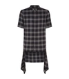 HELMUT LANG CHECKED SHIRT WITH ZIP DETATCHMENT,P000000000005613414