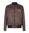 FENDI BADGE MOTIF BOMBER JACKET,P000000000005663555