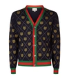 GUCCI WOOL TIGER CARDIGAN,P000000000005644753