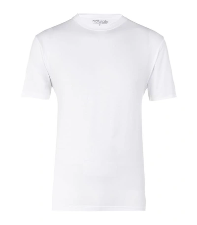 Derek Rose Basel Stretch Micro Modal Jersey T-shirt In White