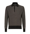 TOM FORD WOOL AND SILK POLO SHIRT,P000000000005635265