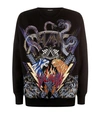 BALMAIN EMBELLISHED SWEATSHIRT,P000000000005647190