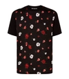 MCQ BY ALEXANDER MCQUEEN FLORAL FRONT T-SHIRT,P000000000005614436