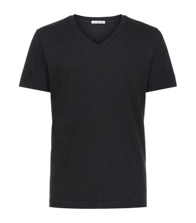 James Perse Slim-fit Cotton And Cashmere-blend Jersey T-shirt - Black