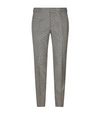 ALEXANDER MCQUEEN FITTED DOGTOOTH TROUSERS,P000000000005628145