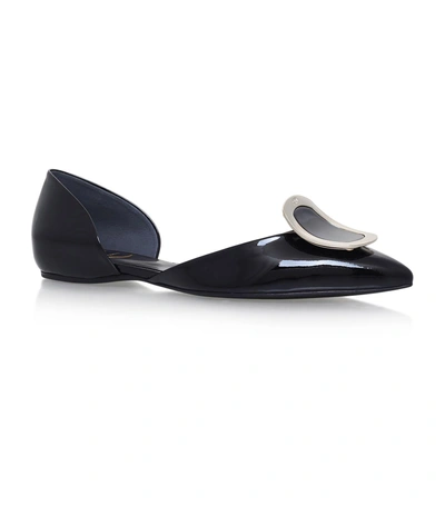 Roger Vivier Women's Sexy Choc Patent Leather D'orsay Flats In Black