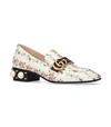 GUCCI PEYTON PEARL FLORAL LOAFERS 35,P000000000005629720