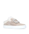 ROGER VIVIER SNEAKY VIV FUR MULE SNEAKERS,P000000000005736947