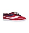 GUCCI PATENT BEE FALACER SNEAKERS,P000000000005719256