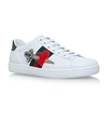 GUCCI Leather Sword New Ace Trainers,P000000000005562187