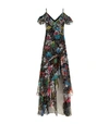 PETER PILOTTO COLD SHOULDER RUFFLE MAXI GOWN,P000000000005674028