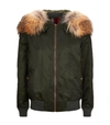MR & MRS ITALY FUR LINED BOMBER JACKET,P000000000005655445