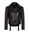 HELMUT LANG LEATHER BIKER JACKET,P000000000005636757