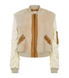 CHLOÉ SHEARLING LEATHER BOMBER JACKET,P000000000005642577