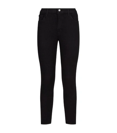 J Brand Women's Maria High-rise Skinny Jeans - Dark Sonnet - Size 24 (00) In Black