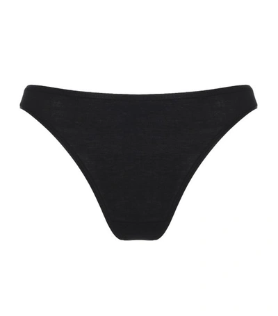 Hanro Smooth Illusion Brazilian Bikini Panty In Black