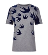MCQ BY ALEXANDER MCQUEEN ALL OVER SWALLOW T-SHIRT,P000000000005608328