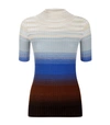 MISSONI WAFFLED WOOL HIGH NECK TOP,P000000000005610196