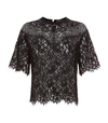 SANDRO EMBROIDERED LACE TOP,P000000000005715108