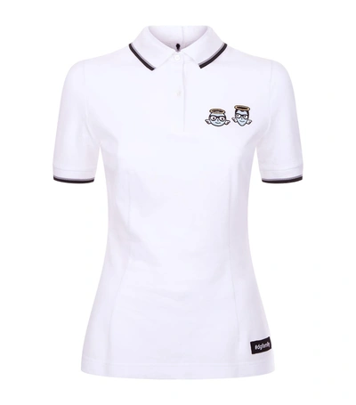 Dolce & Gabbana Cotton Polo Shirt With Patch In Multi