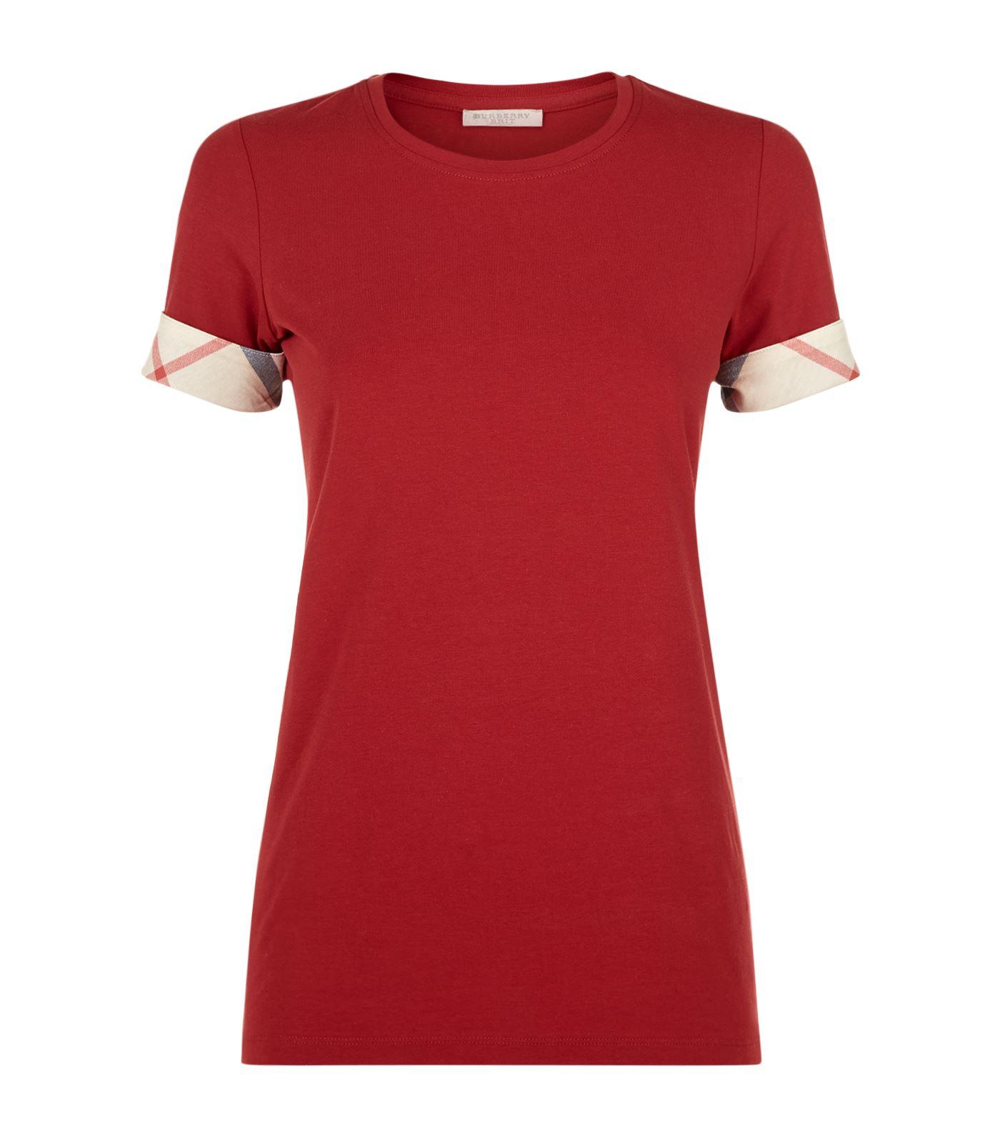 burberry check cuff shirt