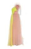 DELPOZO LONG TULLE GOWN,1180506000MO
