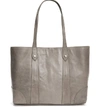 FRYE MELISSA LEATHER SHOPPER - GREY,DB181