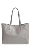Stella Mccartney 'falabella - Shaggy Deer' Faux Leather Tote - Grey In Light Grey