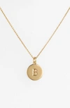 Kate Spade 'one In A Million' Initial Pendant Necklace In B- Gold