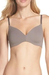 Calvin Klein Perfectly Fit Wirefree Tshirt Convertible Bra F2781 In French Roast